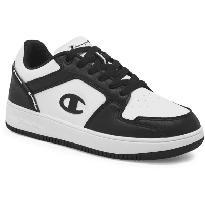 Afbeelding van Champion Rebound 2.0 LOW Unisex Basketbalschoenen White/new black voor kinderen, Maat: 35.5, Pu