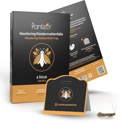 Afbeelding van Panteer SCHÄDLINGSMEISTER® Mottenval met hoge efficiëntie, tegen motten van kleding, 6 stuks