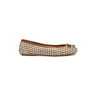 Afbeelding van Geox Palmaria Ballerina&#039;s, Dames, Maat: 39, Camel papyrus Leer