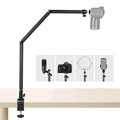 Afbeelding van TARION Camerastatief, flexibel, scharnierarm, met 3/8 inch schroefdraad en naar 1/4 schroef, adapter voor DSLR camera (M(TKB01))