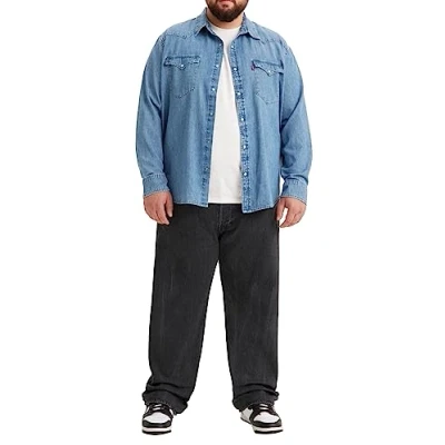 Afbeelding van Levi&#039;s Plus 501 Original B&amp;T Straight leg jeans, Heren, Maat: 48x34, Crash courses