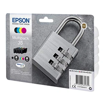 Afbeelding van Originele inktpatronen voor Epson Workforce Pro WF 4720, 4725, 4730, 4740 incl. balpen (multipack)