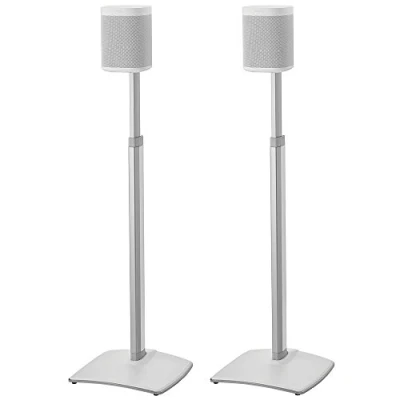 Afbeelding van Sanus Verstelbare Vloerstandaard set voor Sonos ONE, ONE SL &amp; Play:1&amp;3 Wit