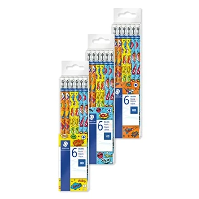 Afbeelding van STAEDTLER Edition Comic set van 6 potloden grafiet Hb met gummunt