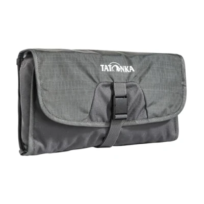 Afbeelding van Tatonka Small Travelcare Toilettas om op te hangen, met vakken en spiegels, titaniumgrijs, 25 x 17 4 cm