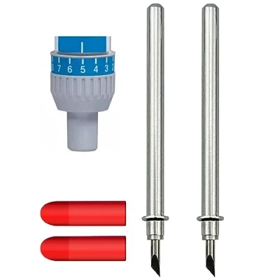 Afbeelding van Set van 2 CABLDP1 messen voor Brother ScanNCut 1 DX2 DesignNCut CAHLP1 compatibele houder