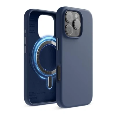 Afbeelding van Elago Magnetische siliconen hoes, compatibel met iPhone 16 Pro Max 6,3 inch, alle MagSafe accessoires, geïntegreerde magneten, zacht handvat, schokbestendig