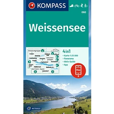 Afbeelding van KOMPASS Wanderkarte 060 Weissensee 1:25.000