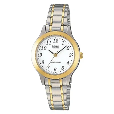 Afbeelding van Casio Dames Collection Horloge LTP 1263PG 7BEG Staal Zilver en Goudkleurig 33 mm