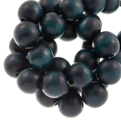 Afbeelding van Houten Kralen Intense Look (10 mm) Royal Blue (86 stuks)