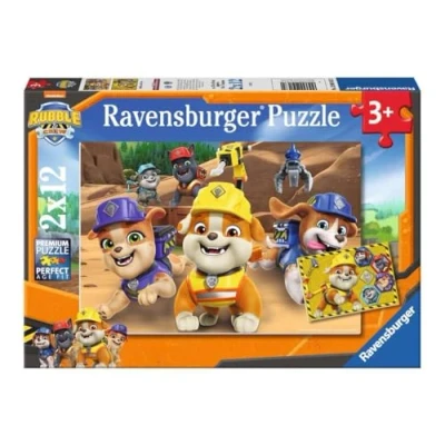 Image de Puzzles Ravensburger L’équipe en action Rubben 2 x 12 pièces