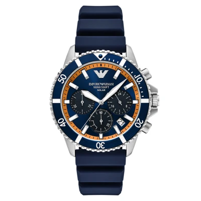 Afbeelding van Emporio Armani Heren horloge zilverkleurig met band