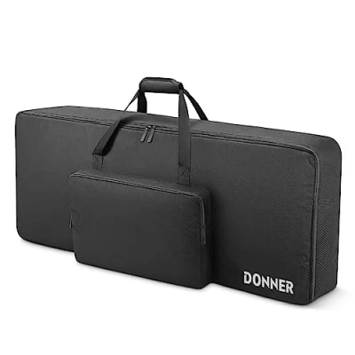Afbeelding van Donner Toetsenbordtas met 61 toetsen, zwart, 100 x 40 16 cm, modern, zwart., Modern