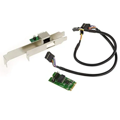 Afbeelding van KALEA INFORMATIQUE © Controller kaart M2 (M.2 NGFF PCIe M Key of B+M Key) 1 Gigabit Ethernet LAN poort High en Low Profile