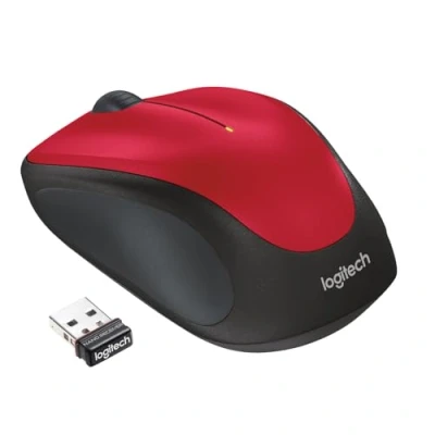 Afbeelding van Logitech M235 Muis Radiografisch Optisch Rood/zwart 3 Toetsen 1000 dpi