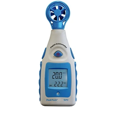 Afbeelding van PeakTech P5170 Digitale windsnelheidsmeter voor windsnelheid in knopen en windchill met extra temperatuurmeting