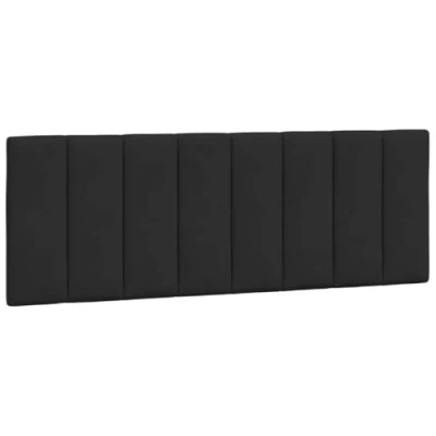 Image de vidaXL Coussin de tête lit noir 140 cm velours374729