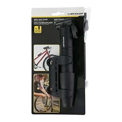 Afbeelding van Dunlop Travel Bike Mini Pomp Black met Adapter