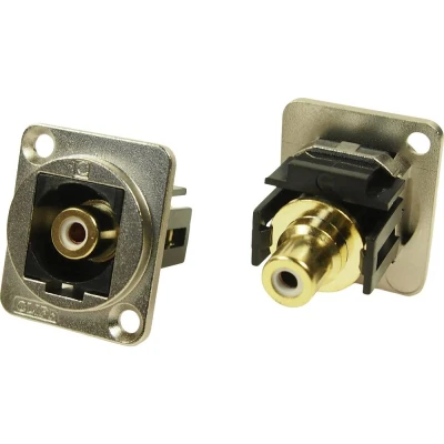 Afbeelding van XLR adapter cinch bus naar wit Adapter, inbouw CP30231M Cliff 1 stuk(s)