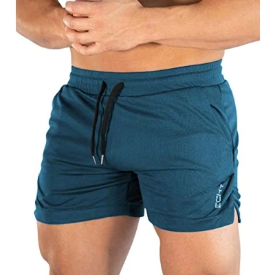 Afbeelding van Superora Ademende sportbroek met zakken voor heren, sportschool, training in de open lucht, Blauw
