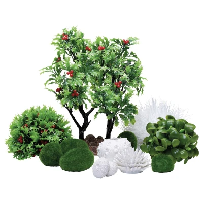 Afbeelding van Biorb Decor Set Winter Aquarium Ornament 30 l Wit Groen