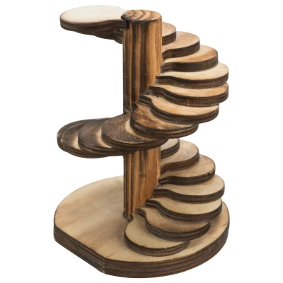 Afbeelding van Trixie Houten Toren Speelgoed 10x12x9 cm Gevlamd