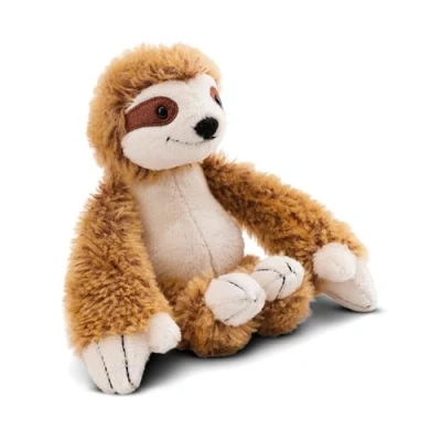 Afbeelding van Slobby pluche luiaard 15 cm bruin knuffeldier, schattige knuffel om te knuffelen, spelen, voor kinderen en volwassenen, een geweldig cadeau idee