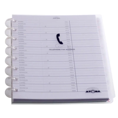 Afbeelding van Atoma Telefoonregister, geassorteerde kleuren telefoonregister