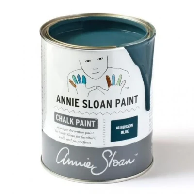 Afbeelding van Annie Sloan petrolblauwe krijtverf Aubusson Blue 1 Liter / Blauw