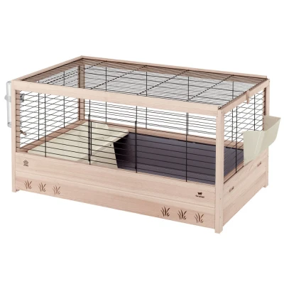 Afbeelding van Ferplast Konijnenkooi Arena 100 Dierenverblijf 100x62.5x51 cm Houtkleur