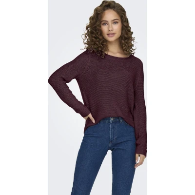 Afbeelding van Only Trui Onlgeena Xo L/s Pullover Knt Noos 15113356 Cabernet Dames Maat XL