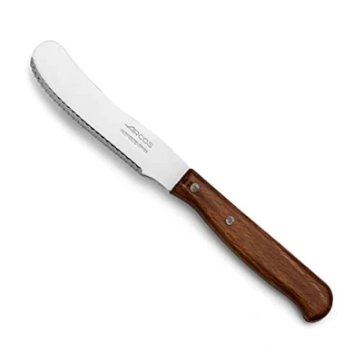 Afbeelding van Arcos Latina serie, botermes, gekarteld lemmet van 90 mm, houten handvat