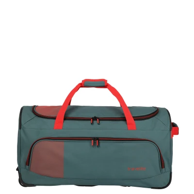 Afbeelding van Travelite Basics Fresh 89L reistas op wielen groen oranje