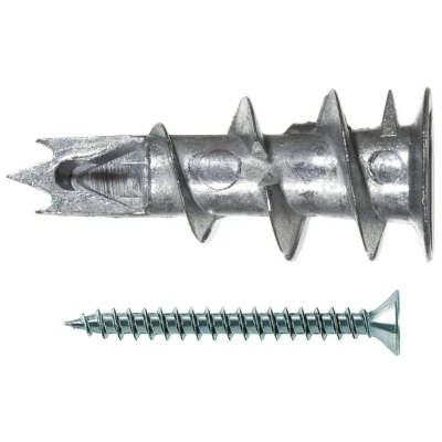 Afbeelding van Fischer 40432 GKMS Metalen gipsplaatplug met bolkopschroef 4,5 x 35mm (100st)