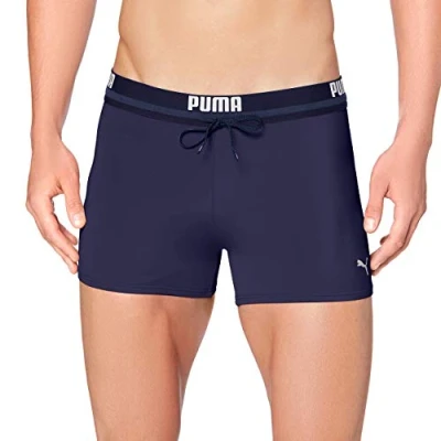 Image de PUMA Maillot de bain avec logo pour homme (lot 1), bleu marine, XL