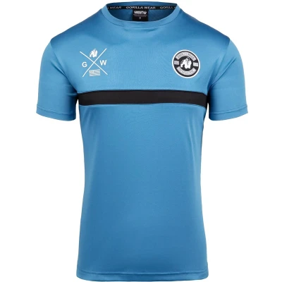 Afbeelding van Gorilla Wear Vernon Tshirt print, Heren, Maat: XL, Blue