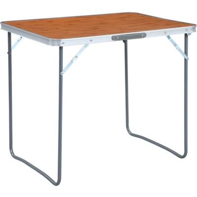 Afbeelding van Campingtafel inklapbaar met metalen frame 80x60 cm