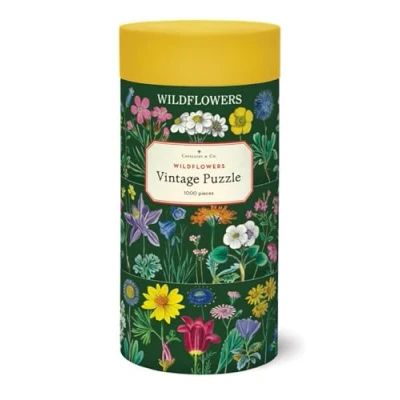 Afbeelding van Vintage Puzzel WIldflowers 2 1000 stukjes Cavallini &amp; Co Legpuzzel Bloemen