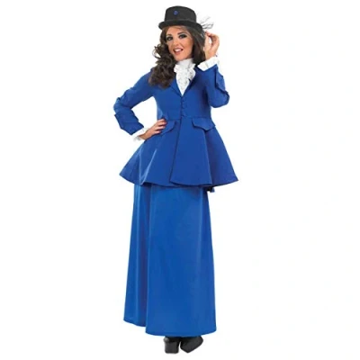 Afbeelding van Fun Shack Victoriaanse jurk voor dames, Victoriaans kinderkostuum kostuum dames 1900, bioscoopkostuum, carnaval, maat M