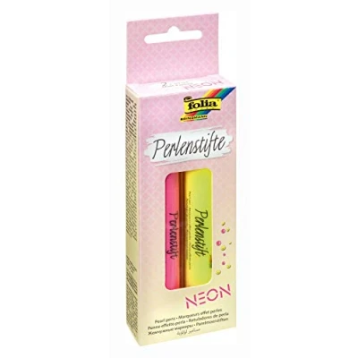 Afbeelding van folia parelpotloden &#039;Neon&#039;, 30 ml, set van 2