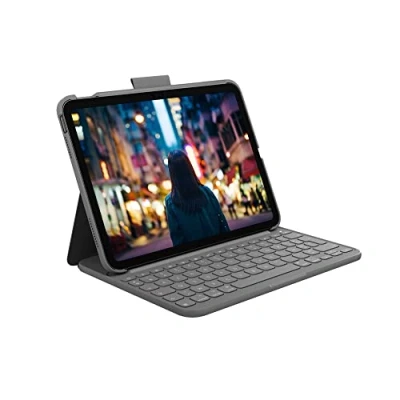 Afbeelding van Logitech Slim Folio Apple iPad (2022) Toetsenbord Hoes AZERTY