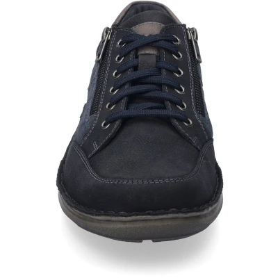 Afbeelding van Josef Seibel NEW Anvers Sportieve veterschoenen, Heren, Maat: 45, Blau dunkelblau kombi Leer