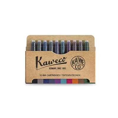 Afbeelding van Kaweco 10 inktpatronen voor vulpen met standaard korte patronen
