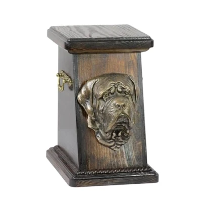 Afbeelding van Engelse Mastiff urn hond elegante gedenkurn met hondenbuste