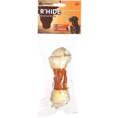Afbeelding van Hondensnack Geknoopt Bot Kip 18 cm