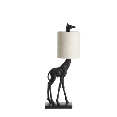 Afbeelding van Light &amp; Living Tafellamp GIRAFFE 26x16x61cm Zwart