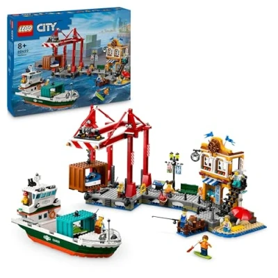 Image de LEGO® City 60422 le port et navire marchand