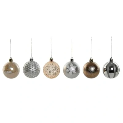 Afbeelding van Kerstballen Home ESPRIT Champagne Zilverkleurig Polyethyleen 16 x 31,5 cm (30 Onderdelen)