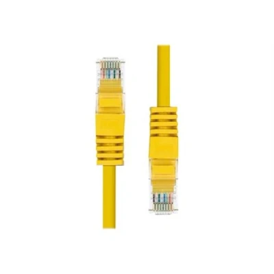 Image de ProXtend Cordon de raccordement RJ 45 (M) pour 1 m 5.4 mm UTP CAT 5e IEEE 802.3at moulé, sans crochet, bloqué jaune