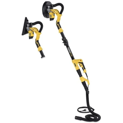Afbeelding van Powerplus POWX0477 Telescopische wandschuurmachine 710W Ø225mm Incl. 2 schuurkoppen (rond en driehoek), 6x schuurpapier stofzak Voor plafond muur